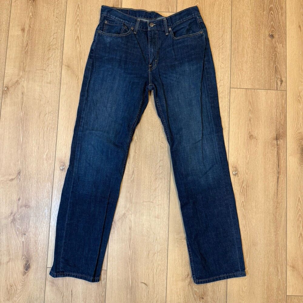Levis Strauss 514 Mens Dark Jeans Size 34x32 Americana Rugged Outdoor Western